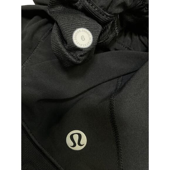 Lululemon 'Hotty Hot' Black Polyester High-Rise Lined Short 4 Size 6 - Picture 4 of 4